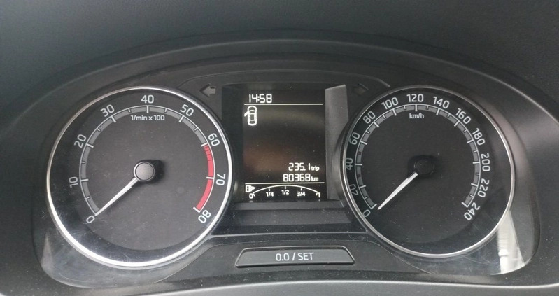 Skoda RAPID cena 38000 przebieg: 79998, rok produkcji 2018 z Białogard małe 154